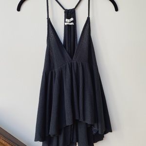 NWOT Flowy black tank top